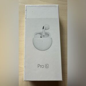 Pro 6 Bluetooth Wireless Earbuds - New